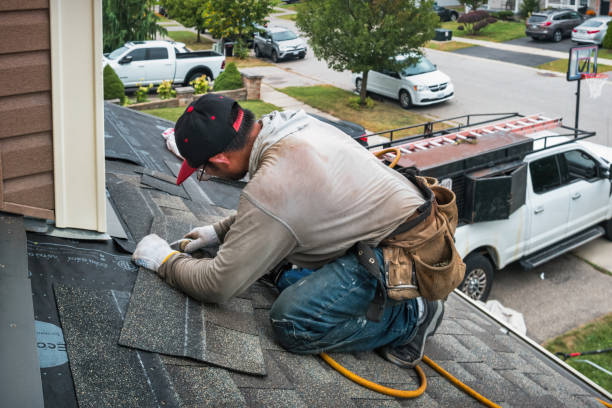 Professional Flat Roof Repair technician working in Pocono Lake, PA